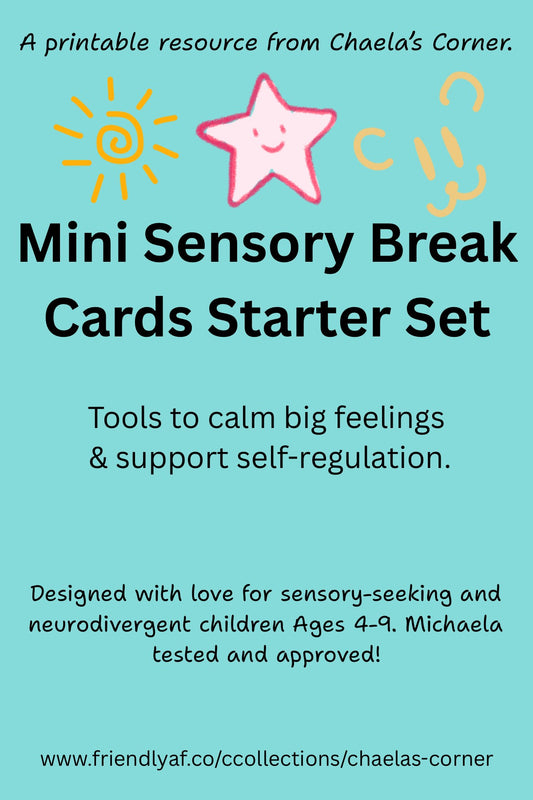 Mini Sensory Break Cards Starter Set (Printable)